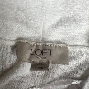 LOFT Cream Knit Top